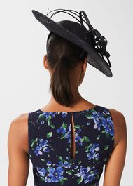 Harriet Fascinator, Midnight, hi-res