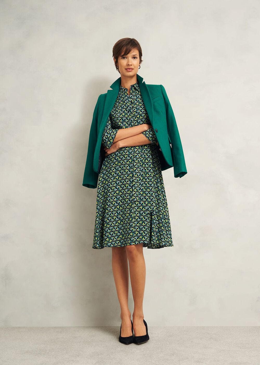 Petite Alex Dress, Green Multi, hi-res