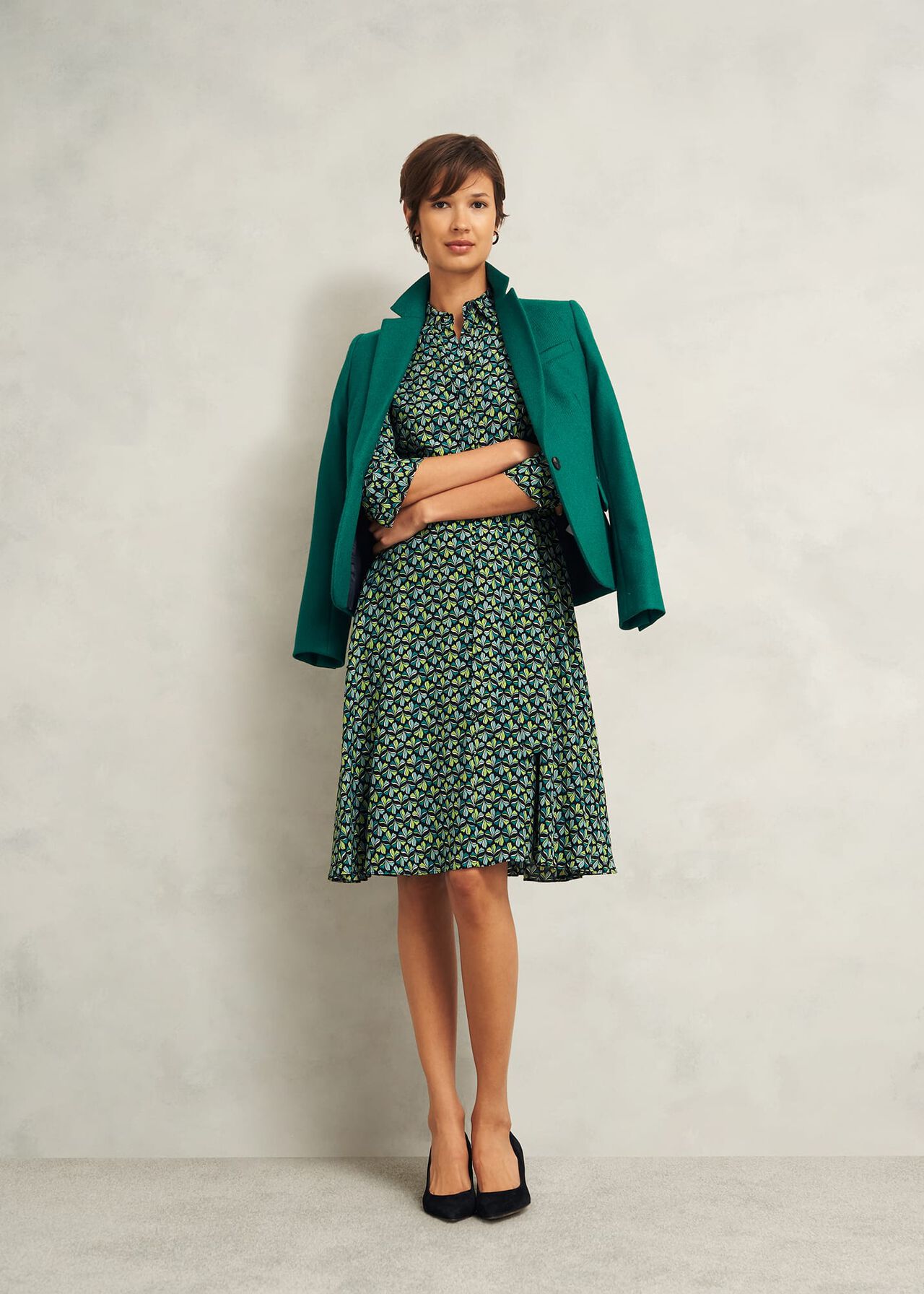 Petite Alex Dress, Green Multi, hi-res