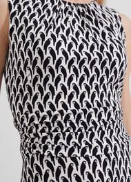 Bayview Dress, Ivory Navy, hi-res