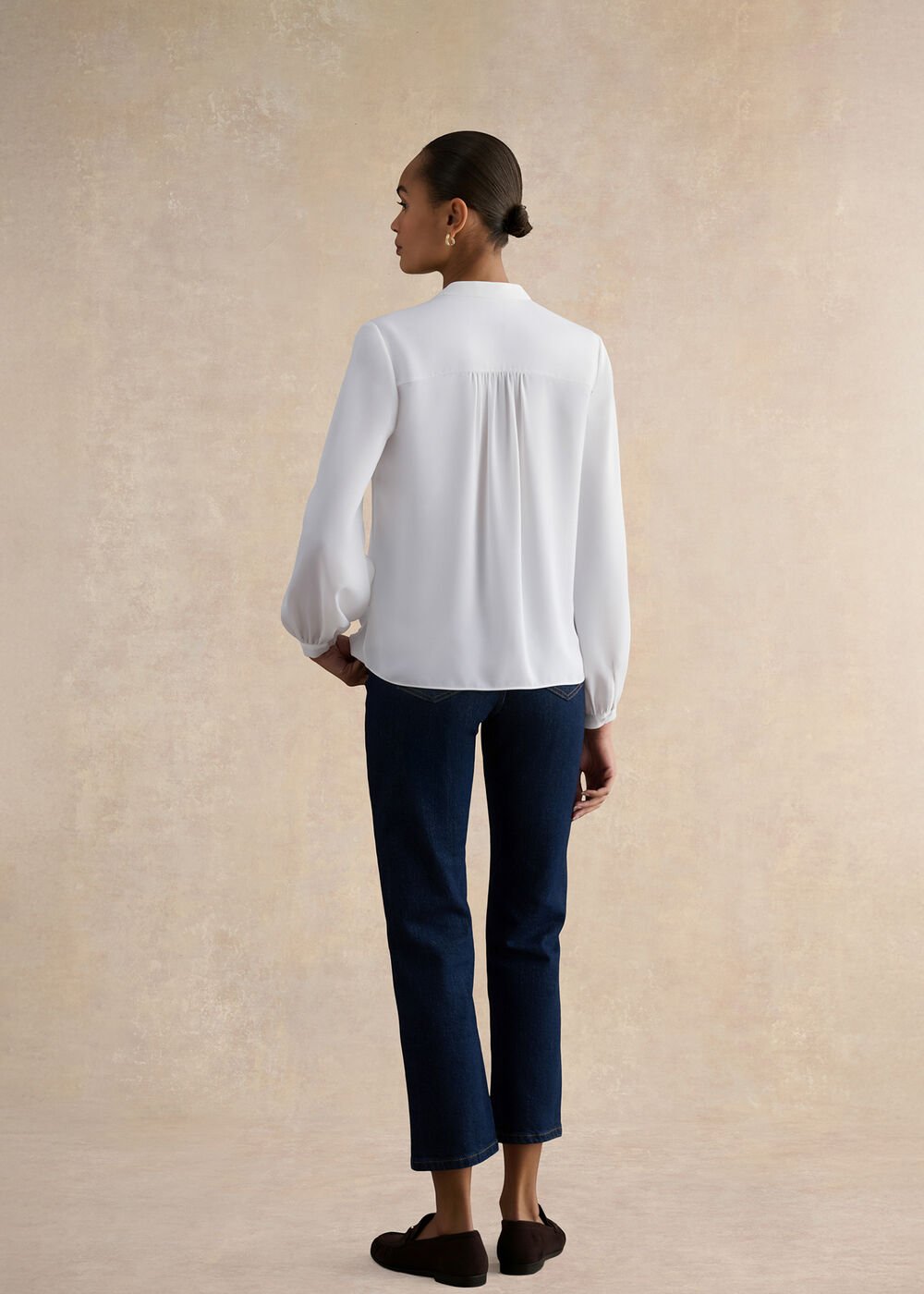 Blair Blouse, Ivory, hi-res