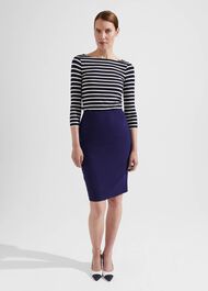 Romy Skirt, Rich Navy Blue, hi-res