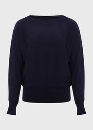 Lucia Jumper With Cashmere, Hobbs Navy, hi-res