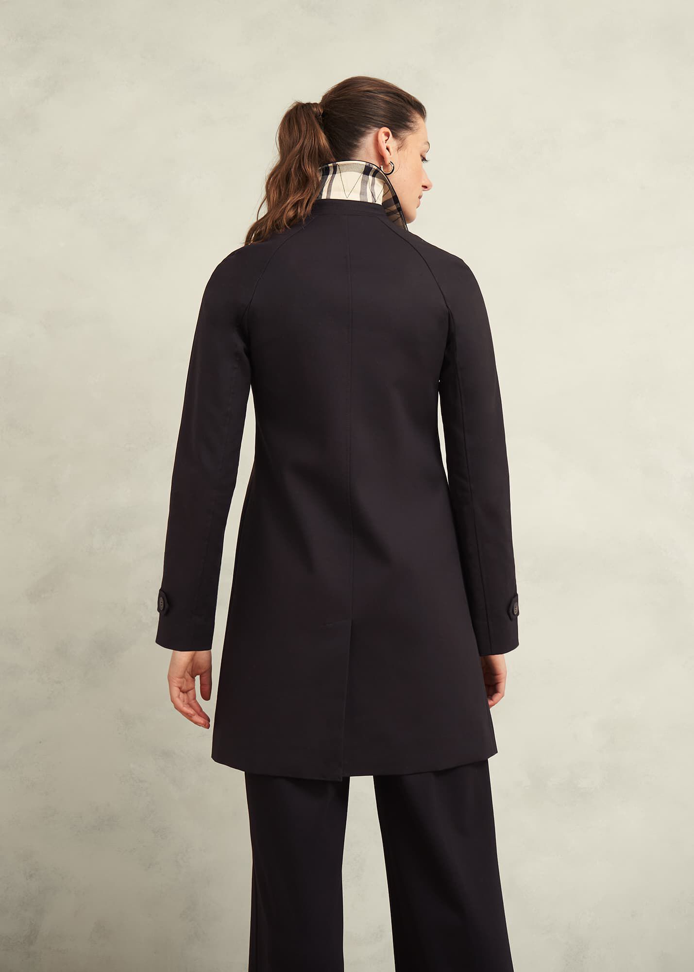 Hobbs black sales trench coat