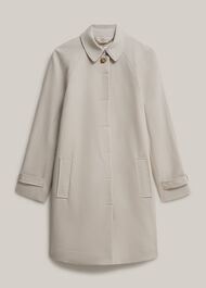Vivienne Shower Resistant Trench Coat, Buff Grey, hi-res