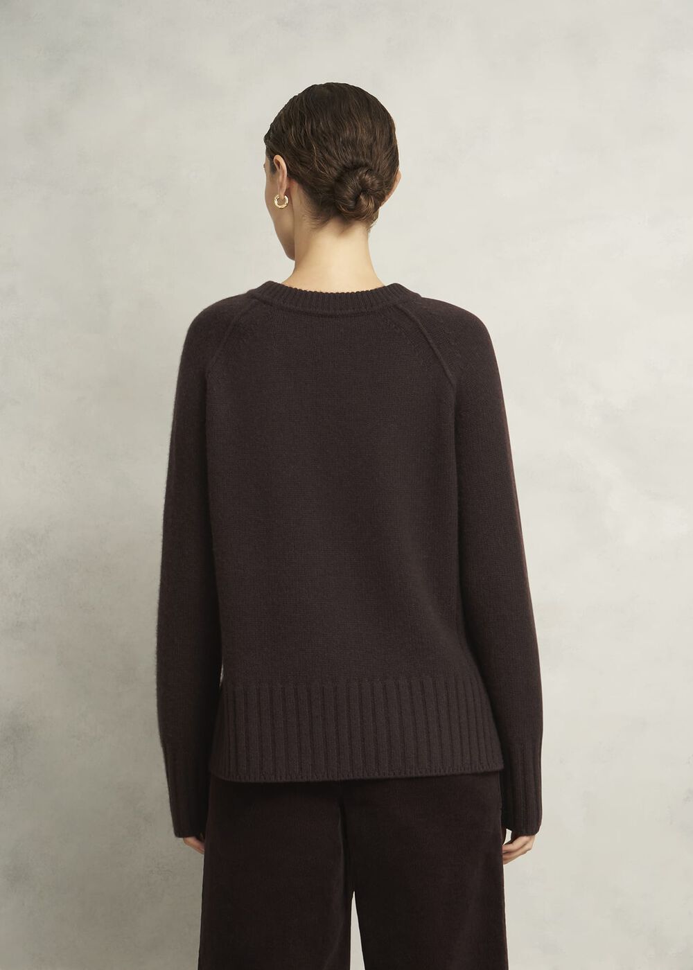 Mali Crew Neck Jumper, Alder Brown, hi-res