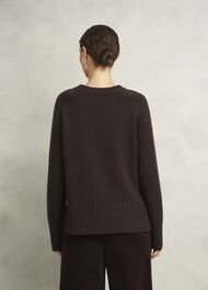 Mali Crew Neck Jumper, Alder Brown, hi-res