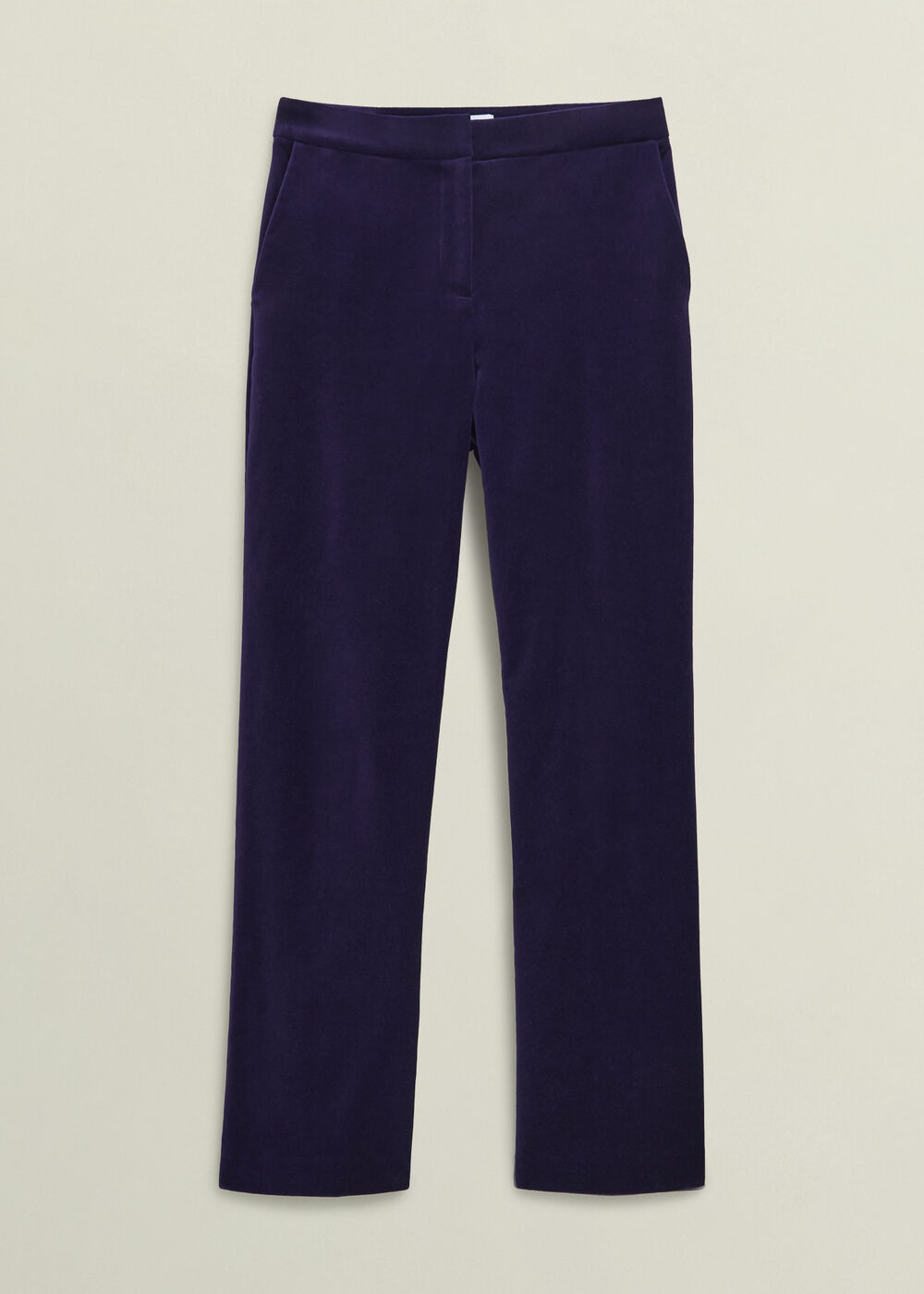 Heather Velvet Trousers, Midnight Purple, hi-res