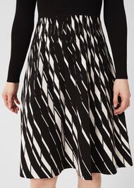 Petite Reva Dress, Black Ivory, hi-res