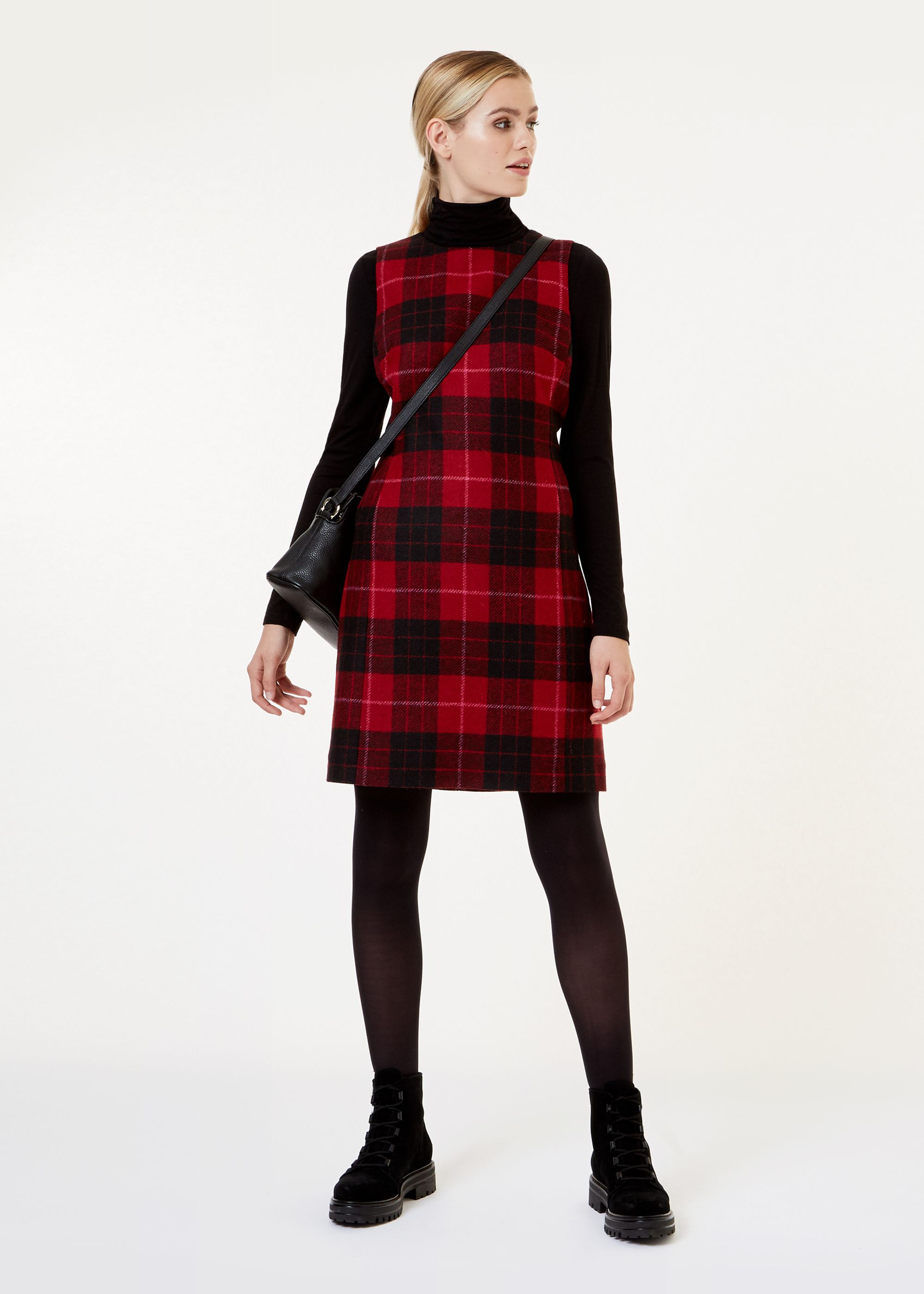 hobbs red and black dress