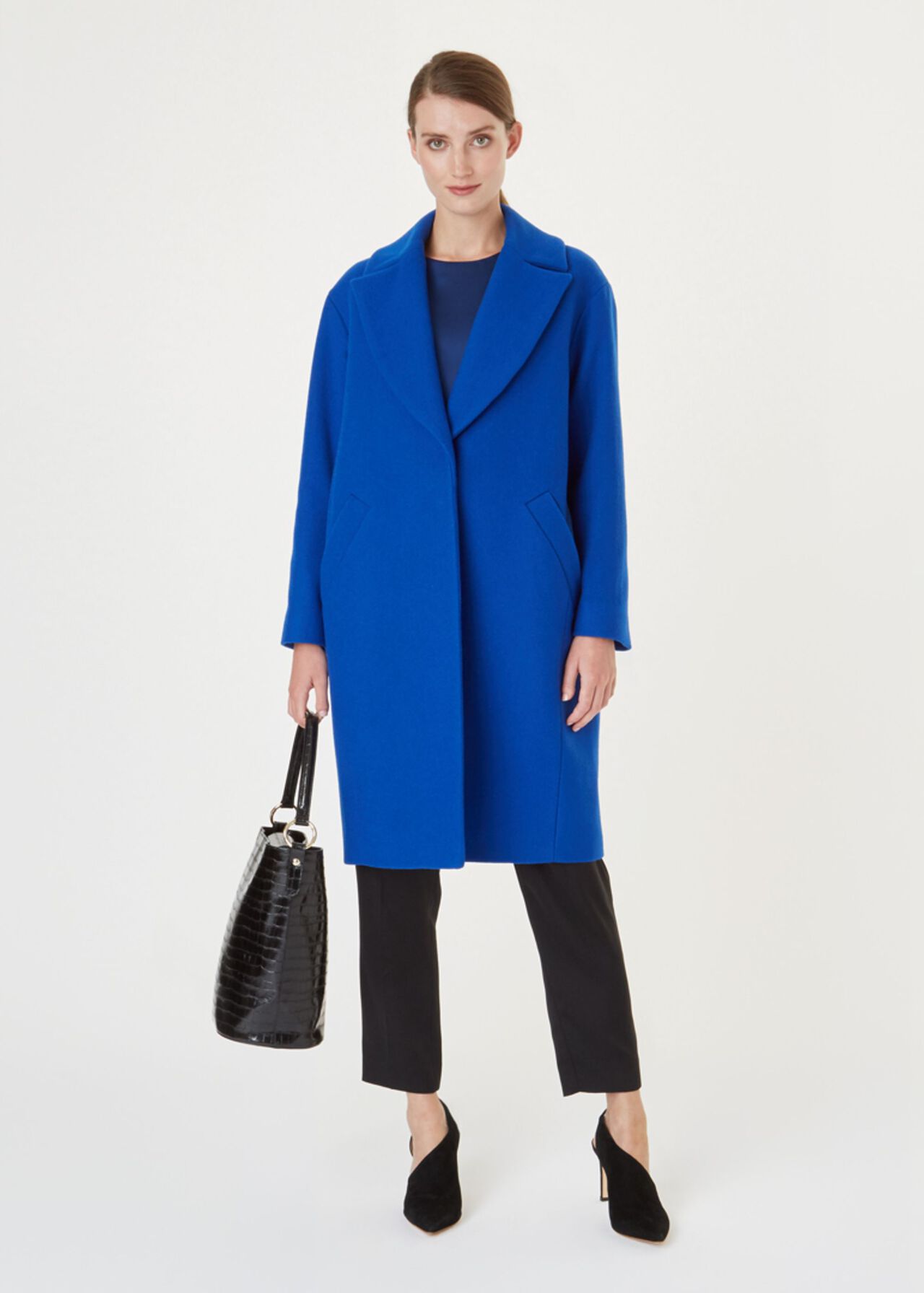 Jane Wool Blend Coat, Cobalt, hi-res