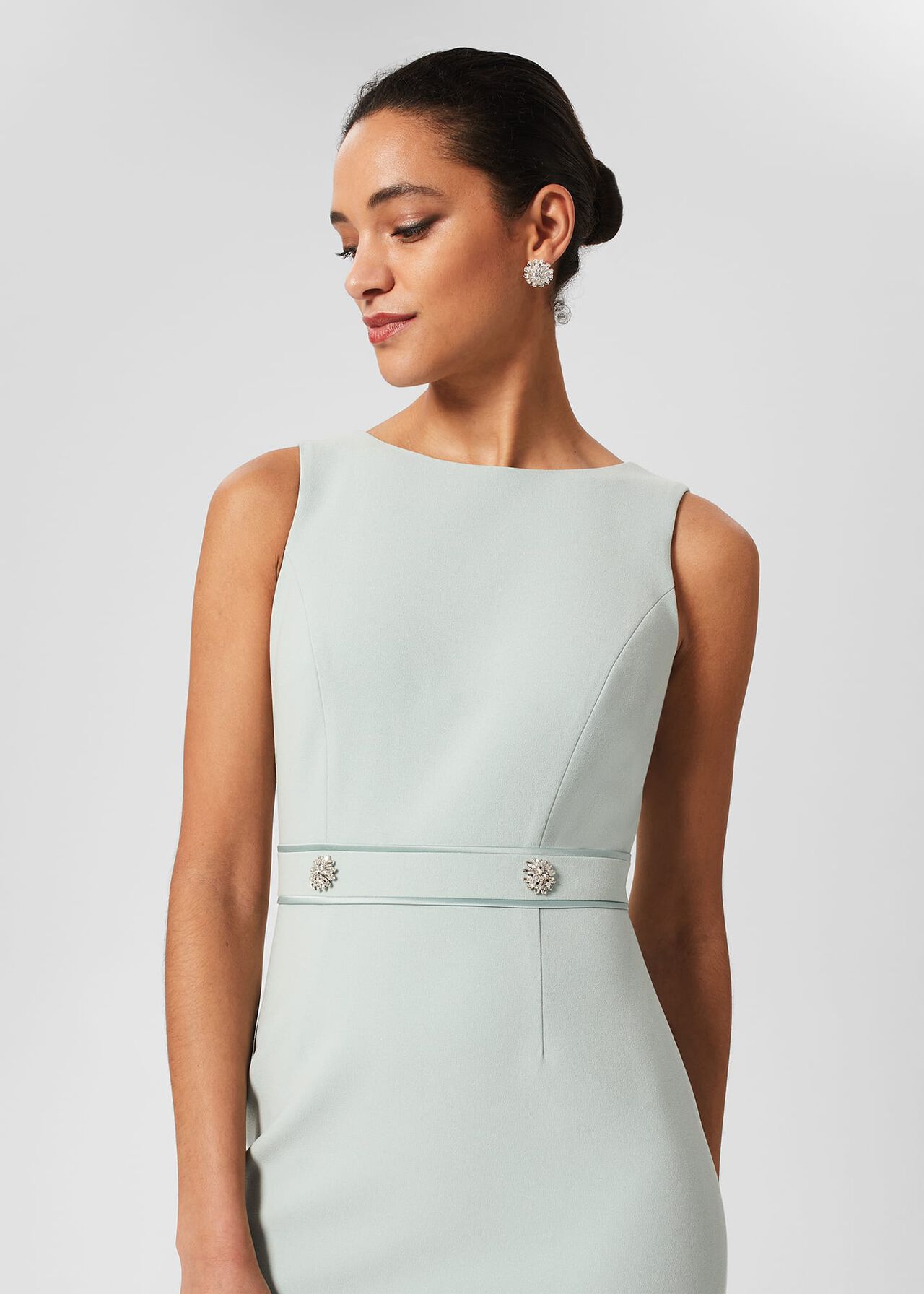 Darcie Shift Dress, Sage Green, hi-res