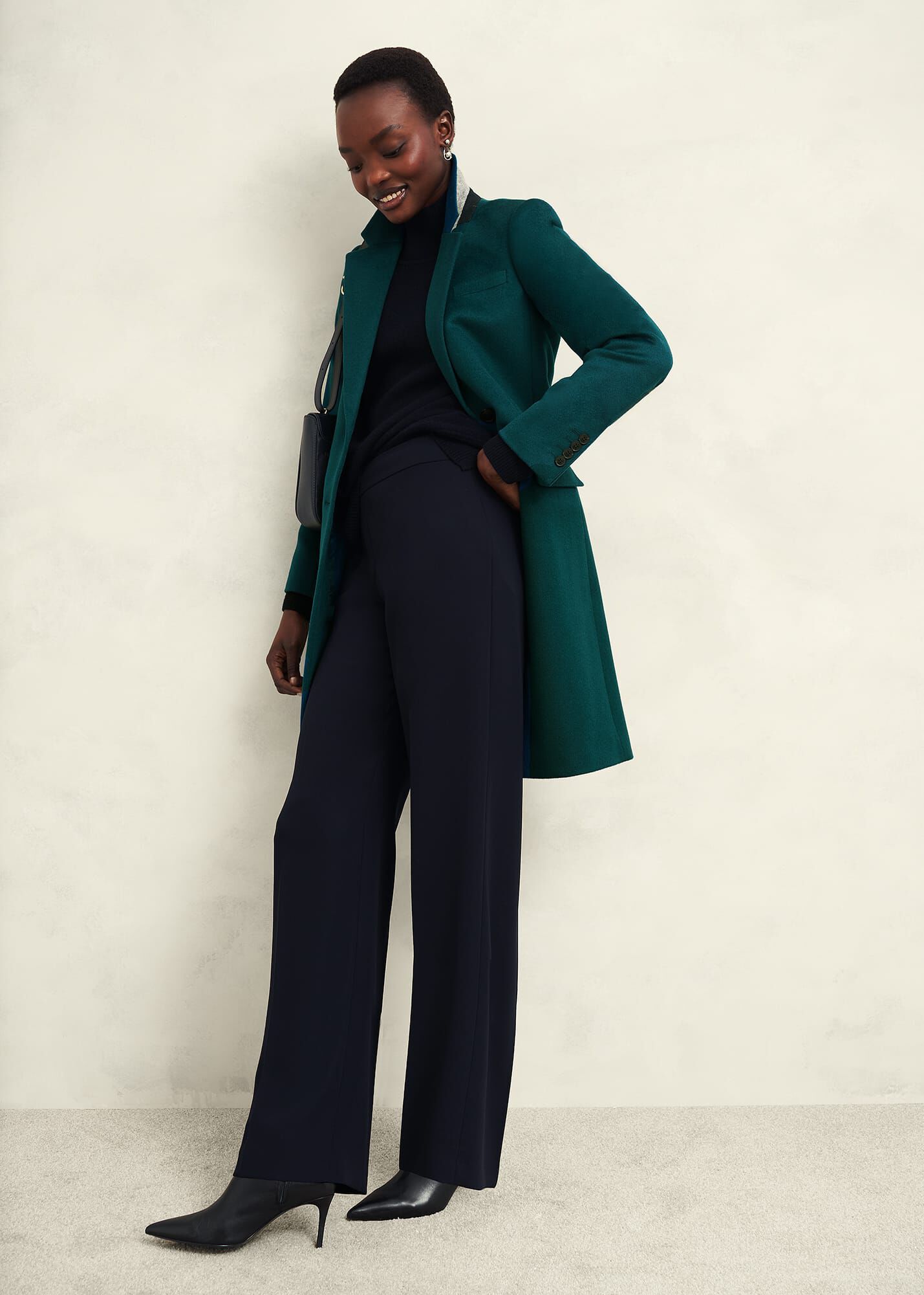 Green coat petite shop