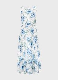 Petite Carly Floral Midi Dress, Ivory Multi, hi-res