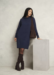 Petite Audrey Dress, Hobbs Midnight, hi-res