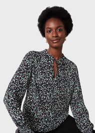 Aisha Blouse, Green Multi, hi-res