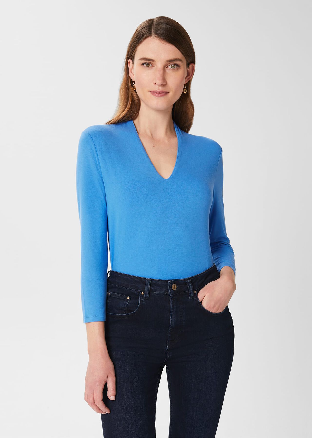 Aimee Top, Azure Blue, hi-res