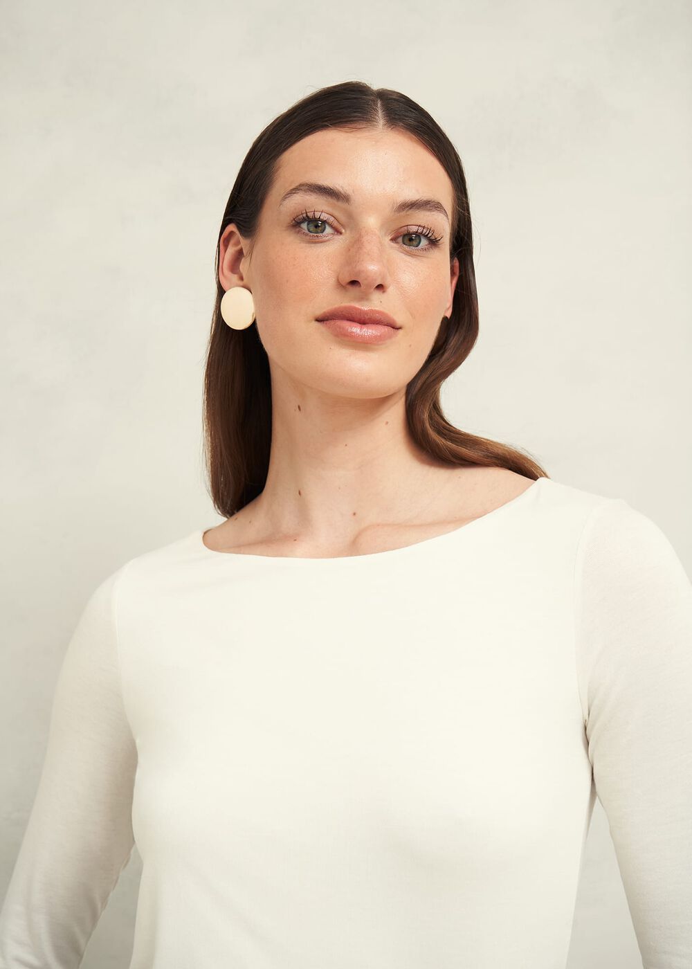 Sonya Plain Top, Hobbs Ivory, hi-res