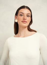 Sonya Plain Top, Hobbs Ivory, hi-res