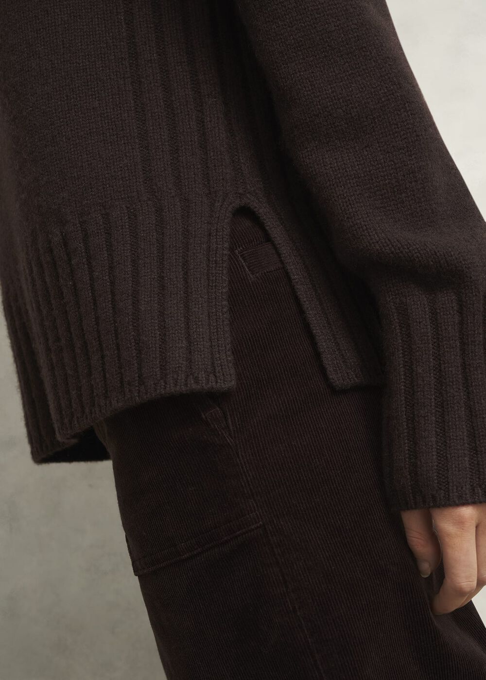 Mali Crew Neck Jumper, Alder Brown, hi-res