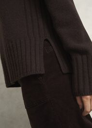 Mali Crew Neck Jumper, Alder Brown, hi-res