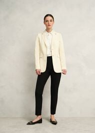 Lexi Slim Travel Pants, Black, hi-res