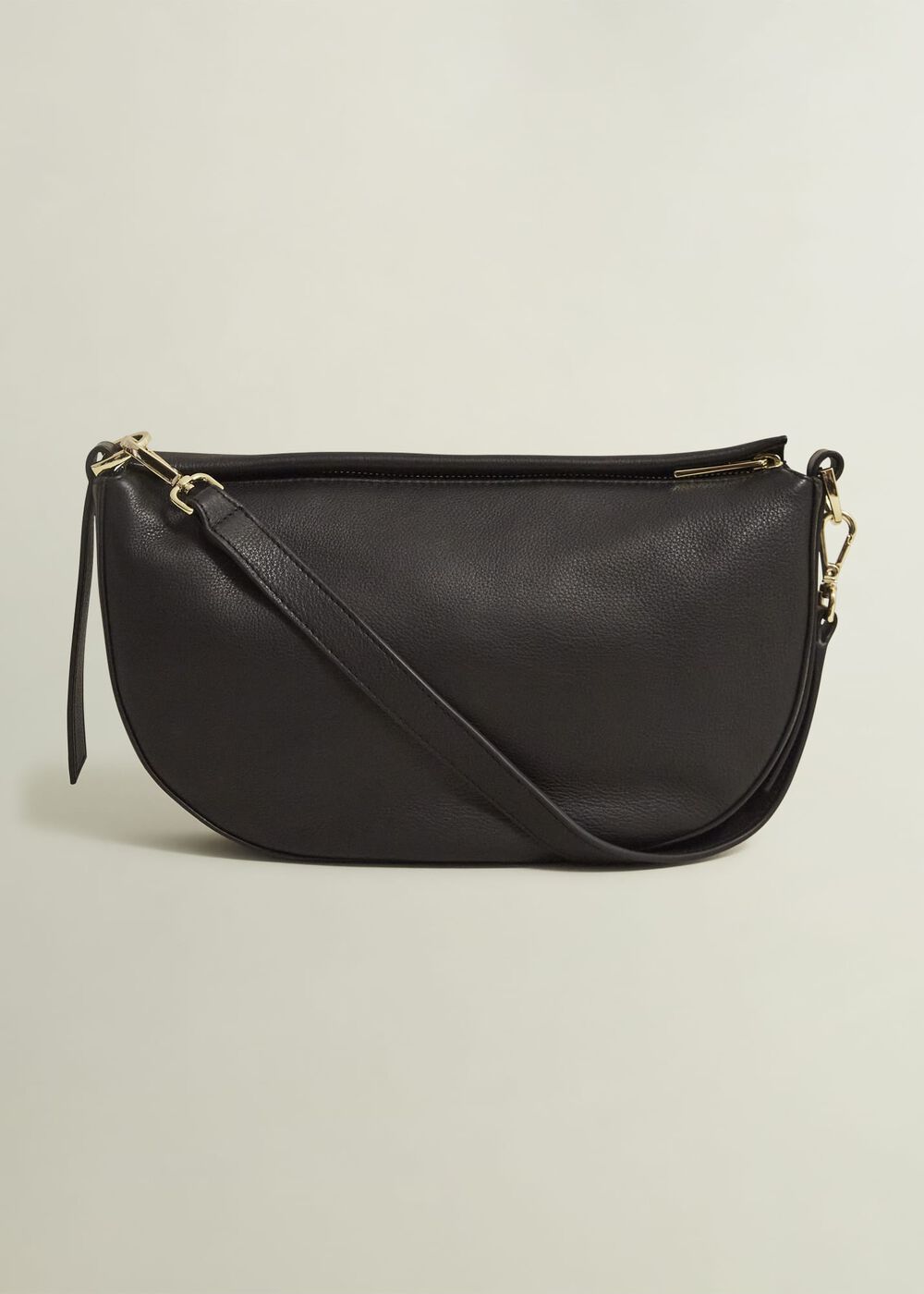 Chiswick Leather Shoulder Bag, Black, hi-res