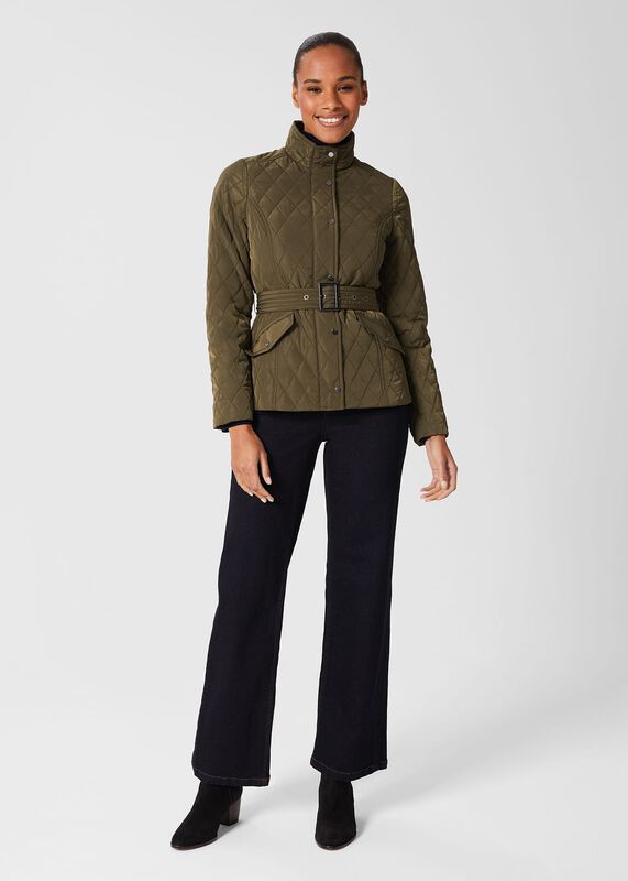 Brodie Quilted Belted Coat