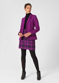 Maeve Wool Skirt , Purple Multi, hi-res