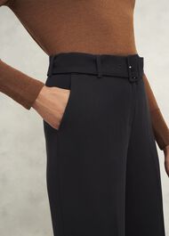 Drew Wide Trousers, Black, hi-res