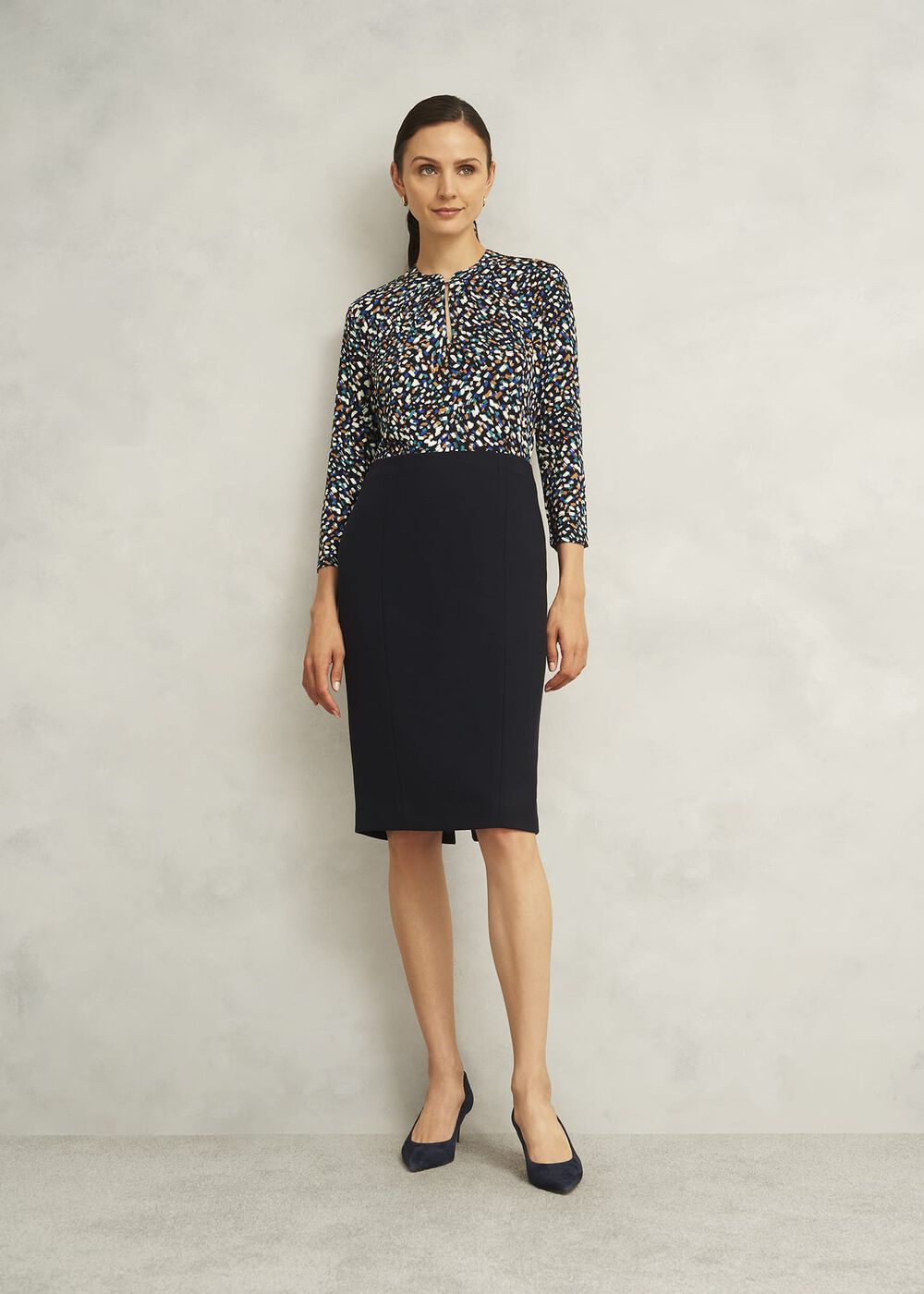 Petite Ivy Skirt, Navy, hi-res