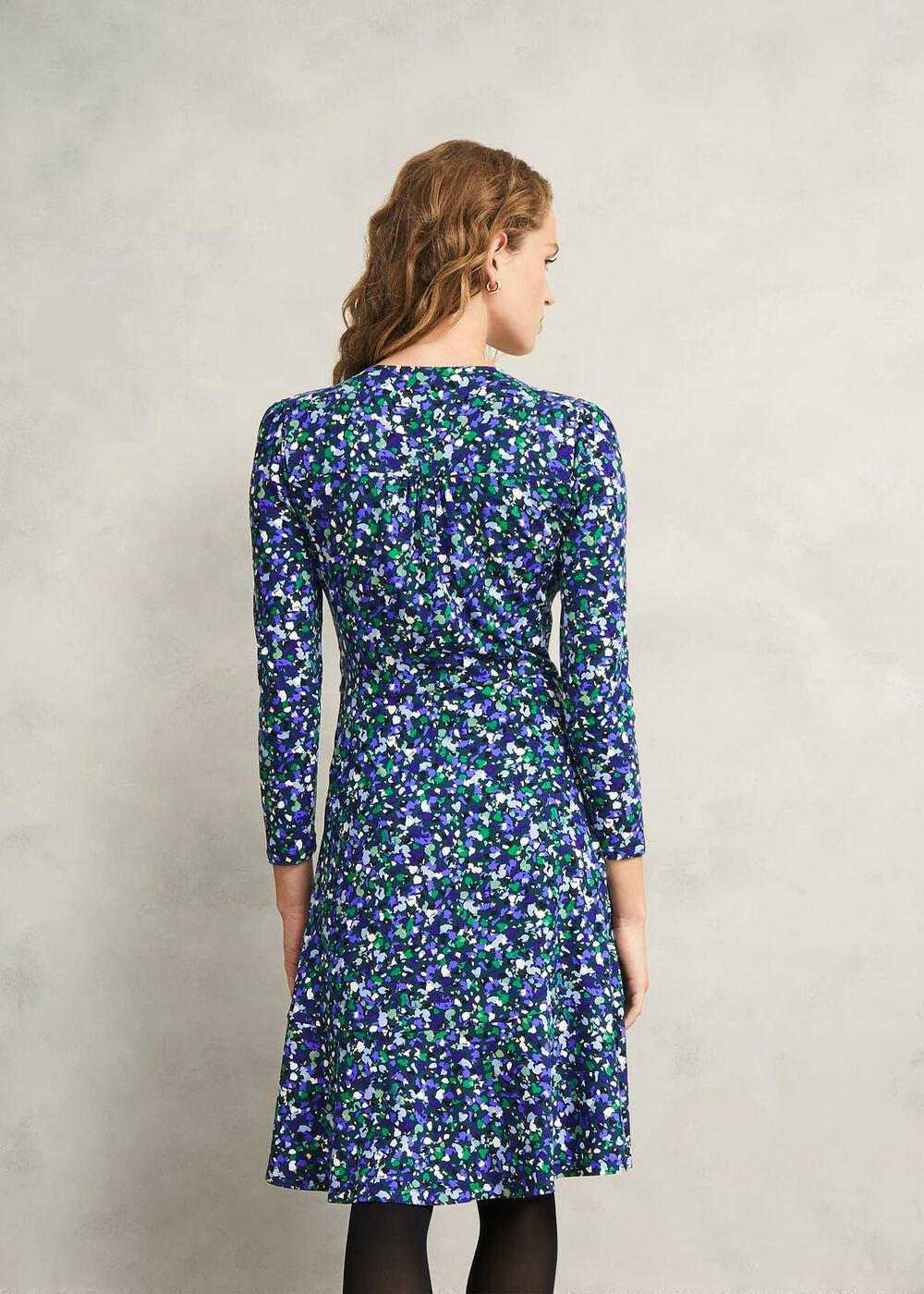 Demi Jersey Dress, Green Multi, hi-res