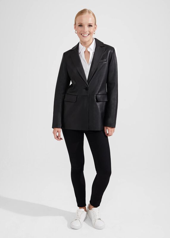 Merissa Leather Blazer