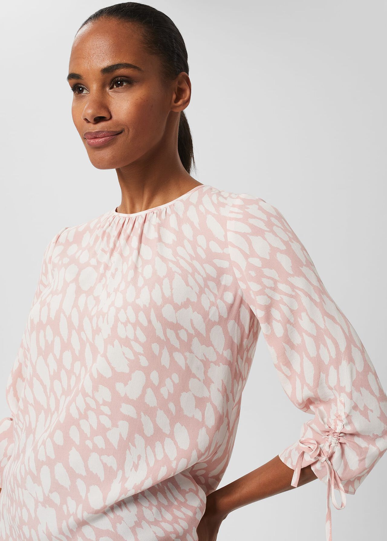 Cosette Blouse, Pink Ivory, hi-res