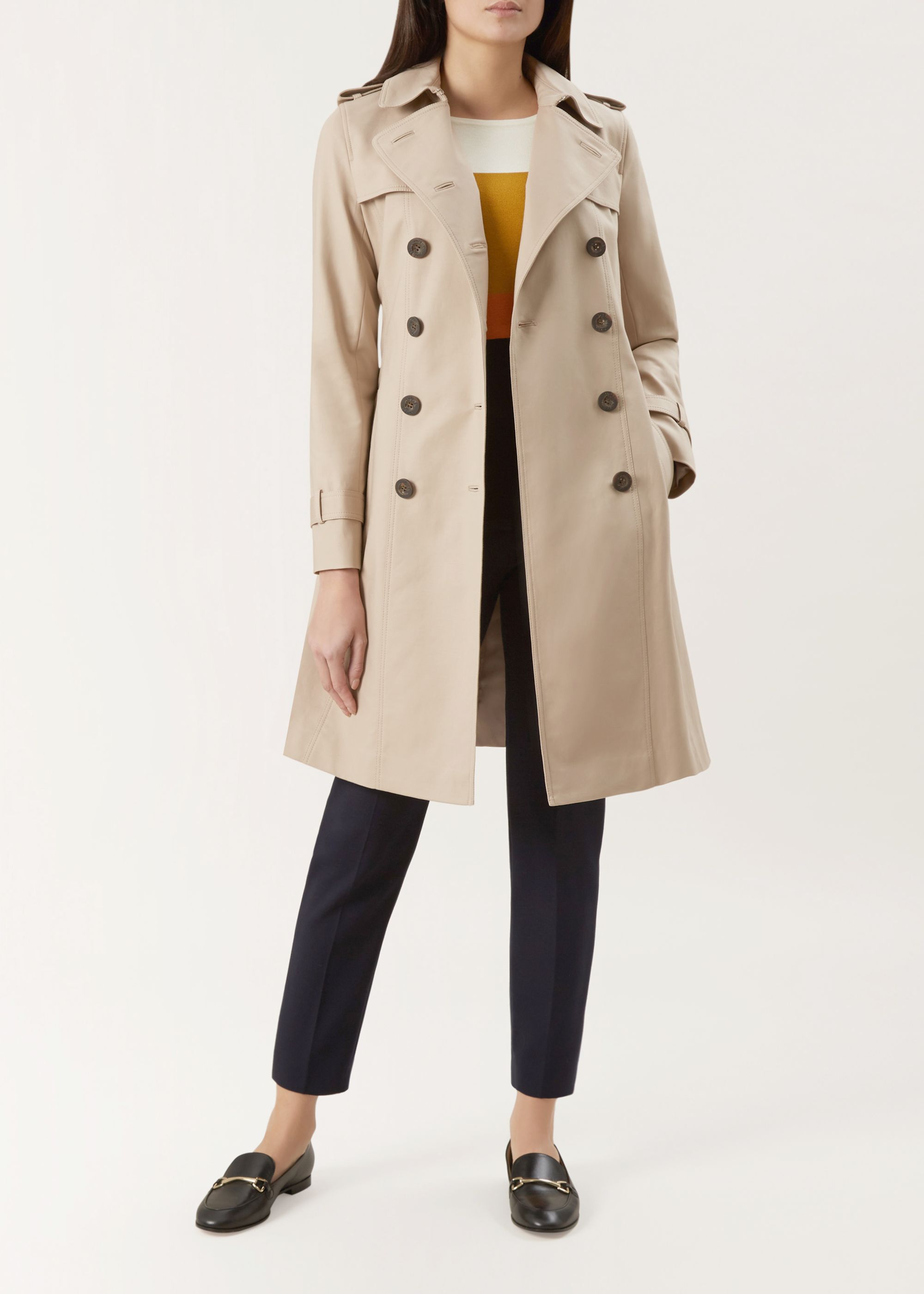 Petite Saskia Water Resistant Trench Coat