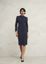 Berkeley Dress With Wool, Navy, hi-res