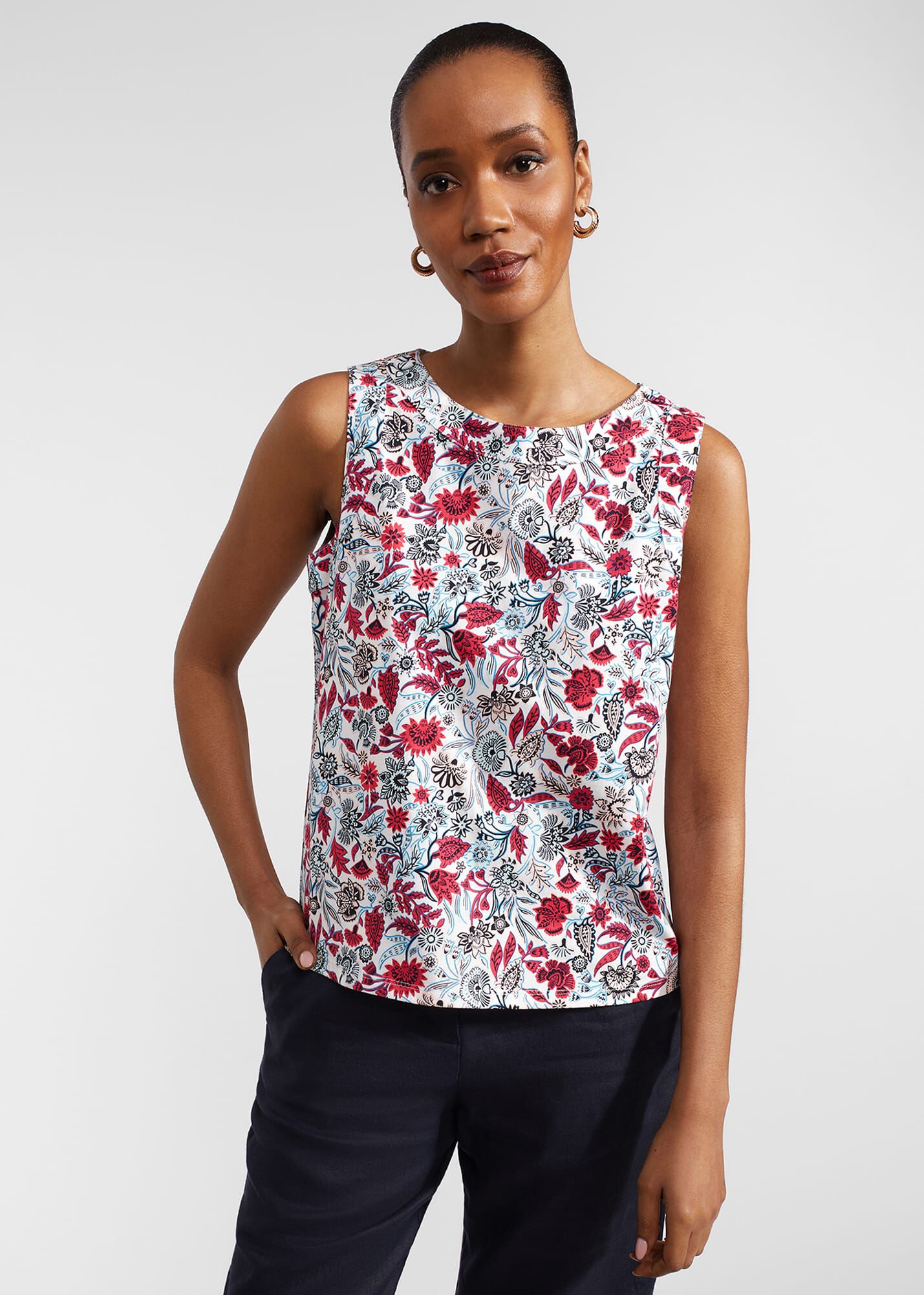 Sleeveless hotsell cotton tops
