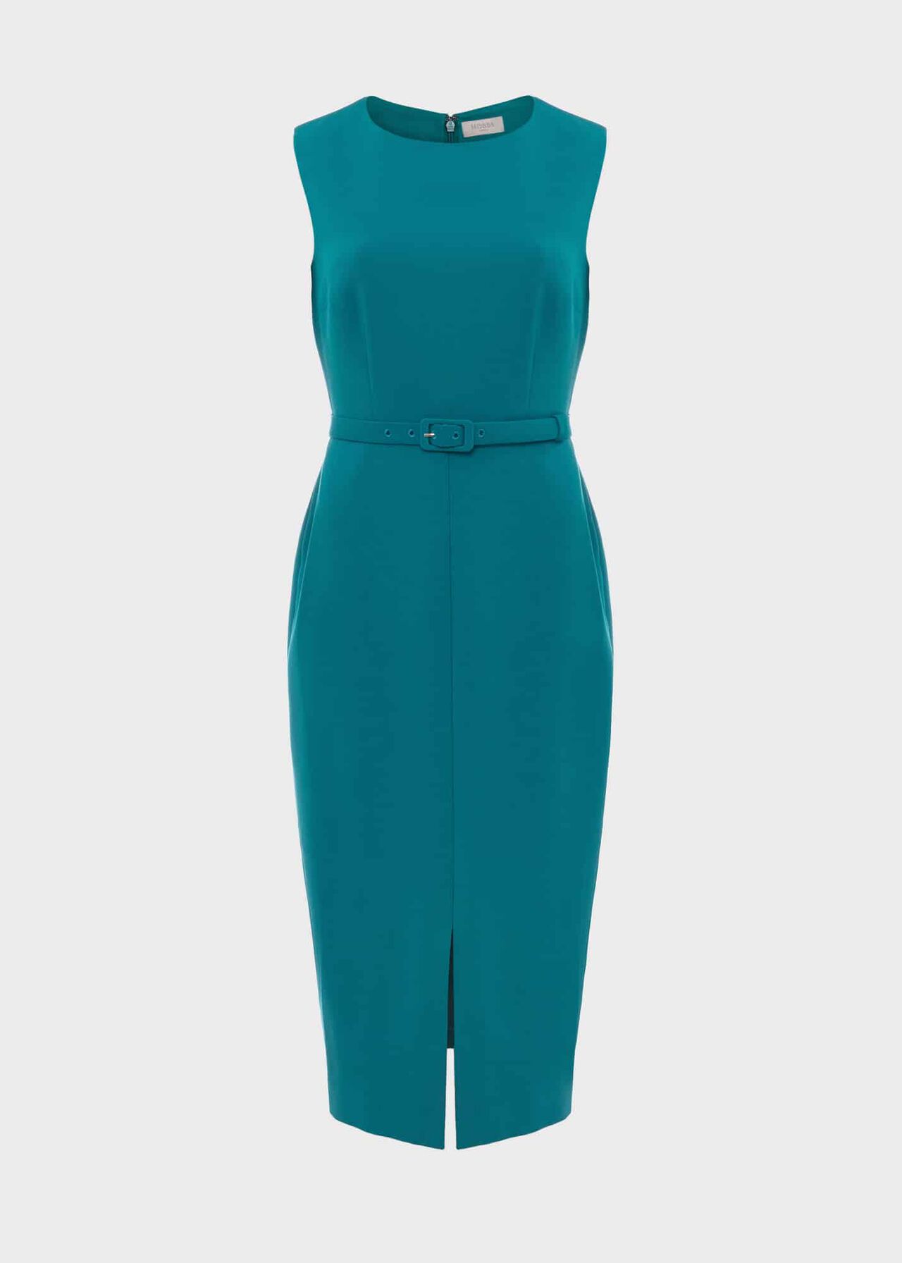 Alva Belted Dress, Lagoon Blue, hi-res