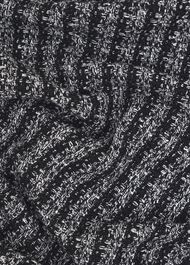 Monochrome Audra Boucle Knitted Jacket, Black Ivory, hi-res