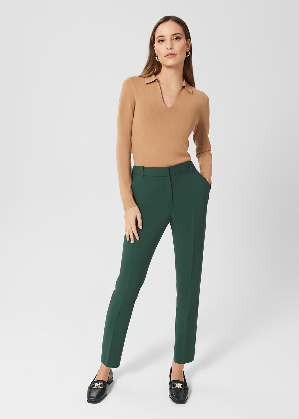 Petite Suki Trousers, Rich Sage Green, hi-res