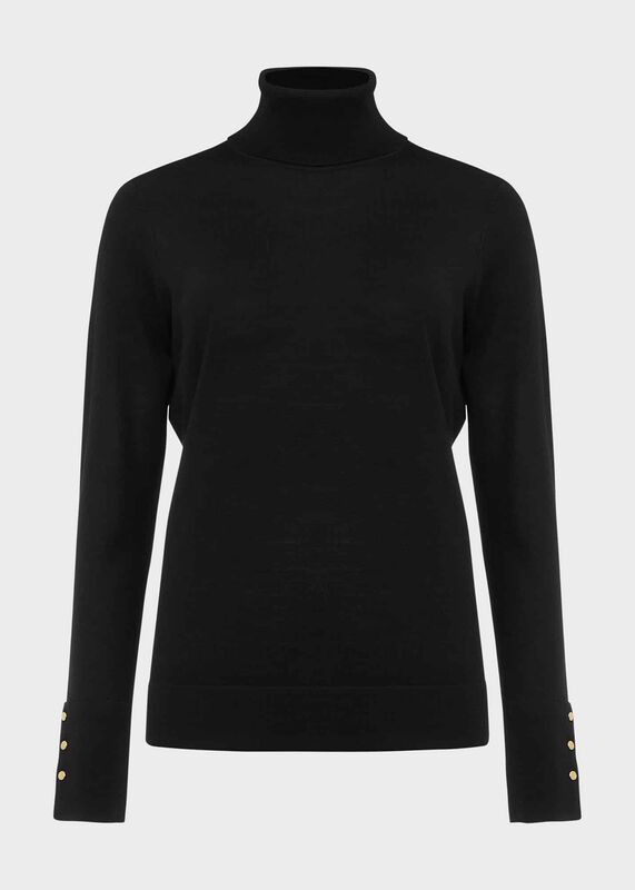 Lara Merino Wool Roll Neck Jumper