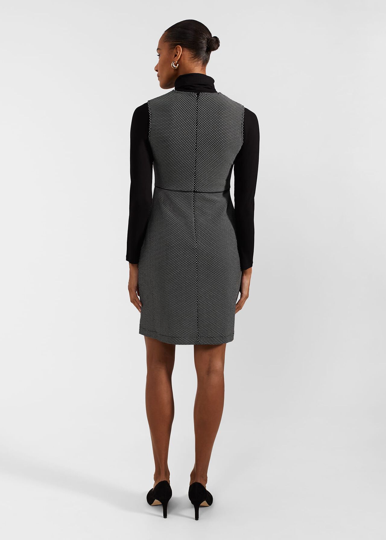 Ellis Dress - Textured Ponte :: Violet