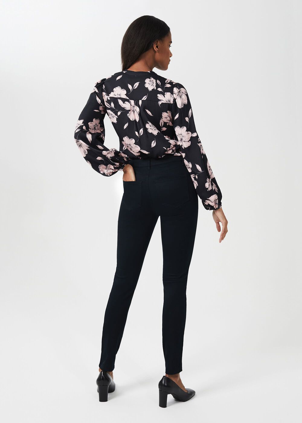 Gia Soft Touch Skinny Jeans, Navy, hi-res