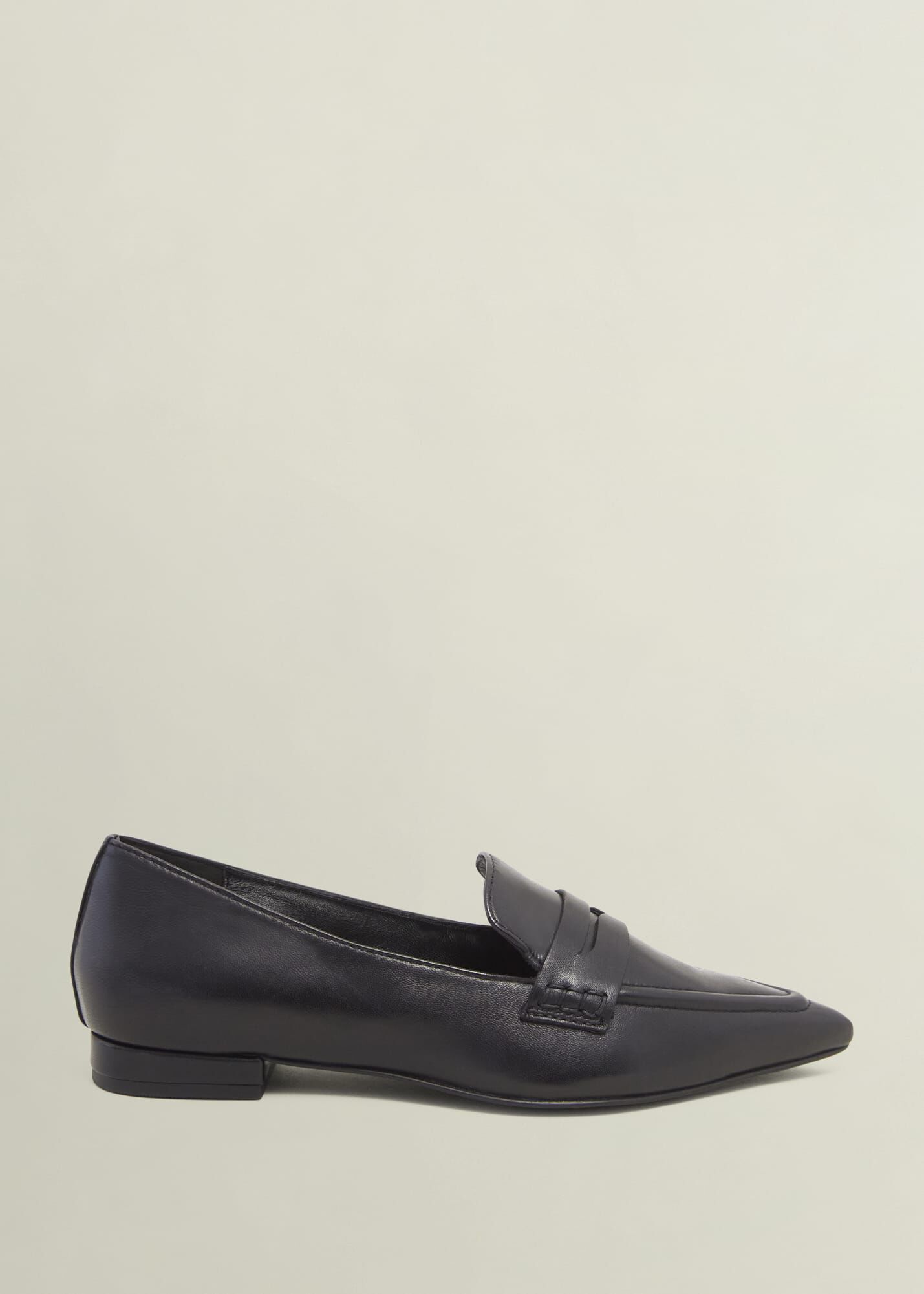 Alberta Leather Pointed Loafers