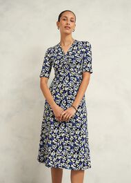 Frankie Jersey Dress, Navy Multi, hi-res