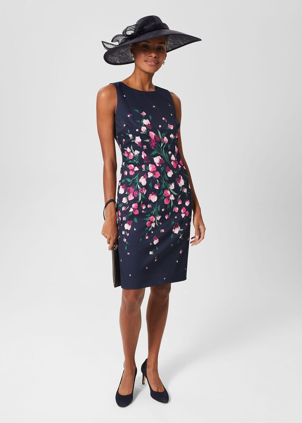 Nicola Fascinator, Midnight, hi-res