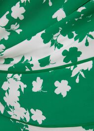 Angelica Floral Midi Dress, Green Ivory, hi-res