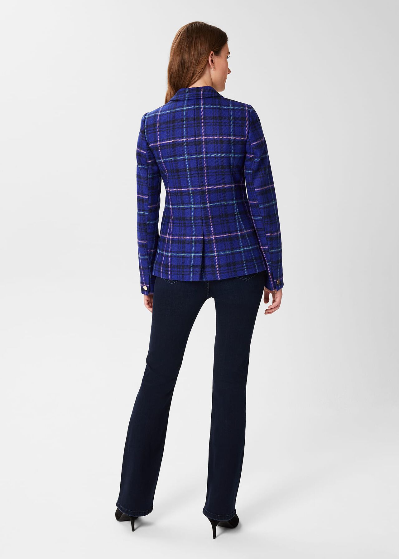 Emberly Wool Jacket, Cobalt Multi, hi-res