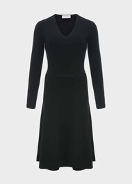 Joy Knitted Dress, Forest Green, hi-res