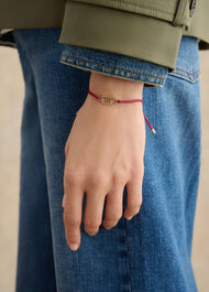 Halo Bracelet, Burgundy, hi-res